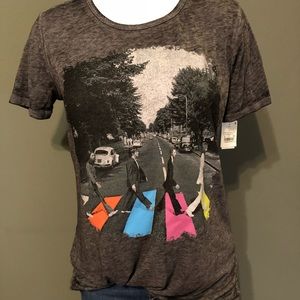 The Beatles shirt.